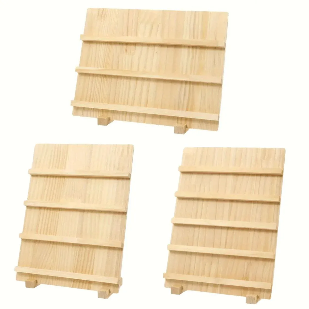 Wooden Earrings Display Rack Multi Tier Jewelry Stand Organizer Earrings Holder - 5-Tier โ image 3