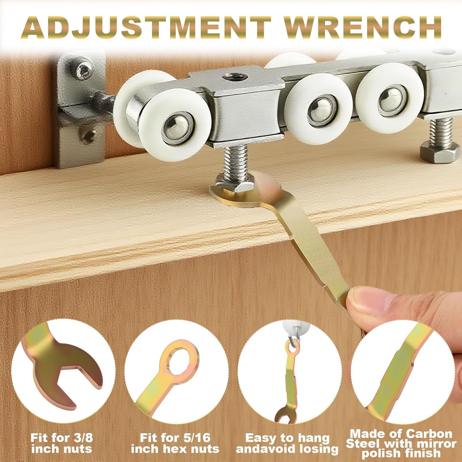 Adjustment Pocket Wrenches-Rv Pockets Door Adjusting Hardware — image 5