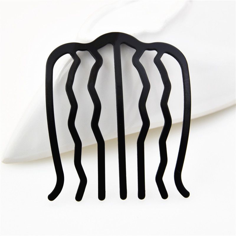 5 Piece Metal Hair Side Combs Hair Fork Clip Teeth Hair Pin Stick for Updo Bun, U Shape for Vintage Hairstyle Hair Accessories — image 4