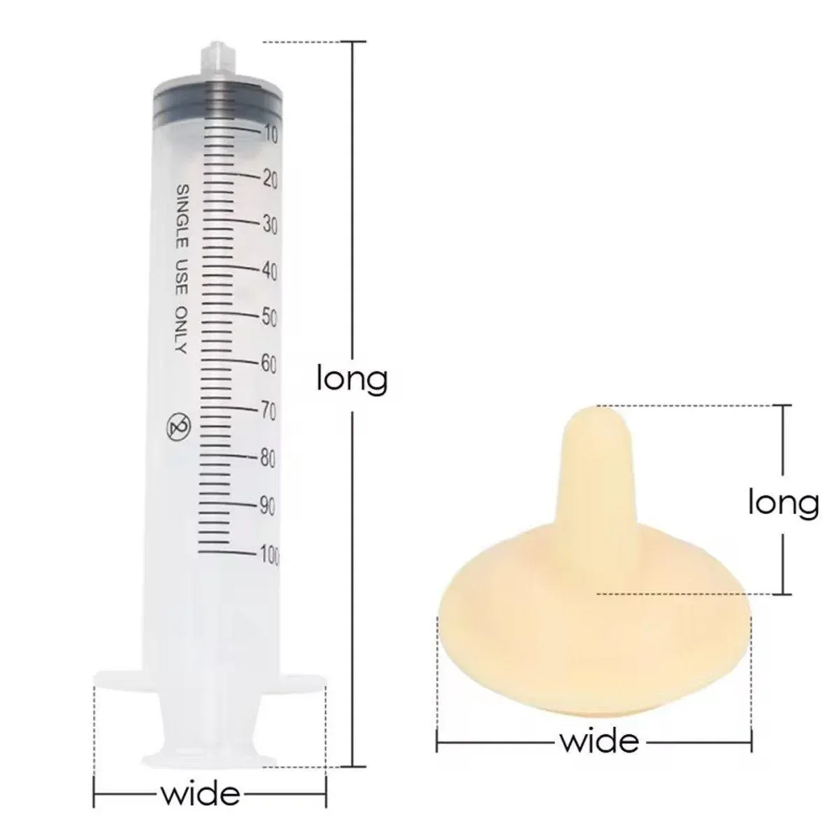 Kitten Puppy Pet Feeding Syringe Feeder Cat Dog Nursing Bottle with Pacifier - L-4PCS — image 4