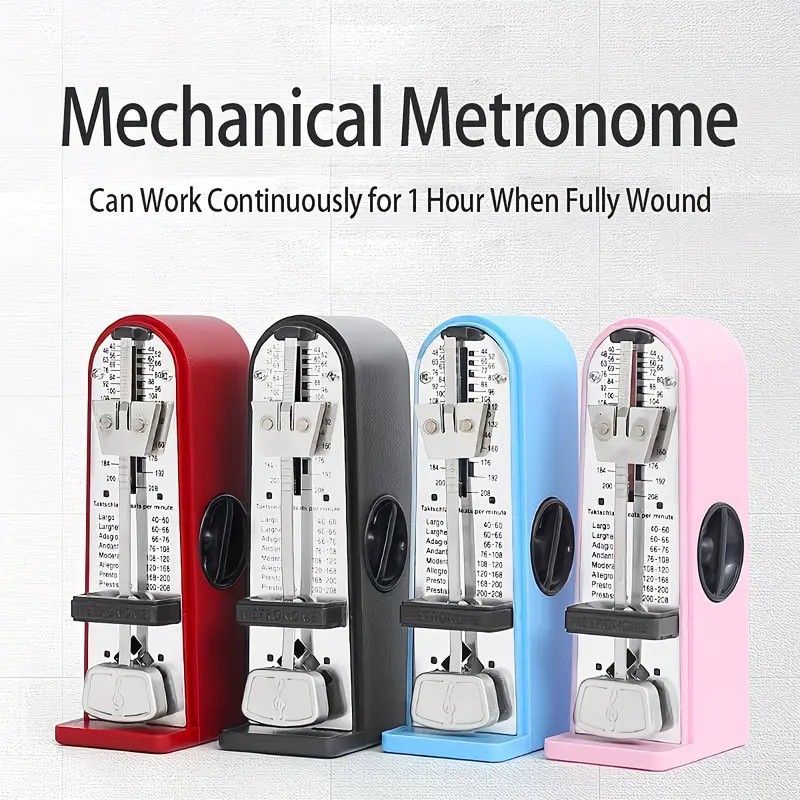 Portable Mini Mechanical Metronome – Battery-Free Instrument Beat Keeper, Universal Rhythm Training Aid for Piano, Guitar, Ukulele, and Wind Instruments(BLACK) — image 5