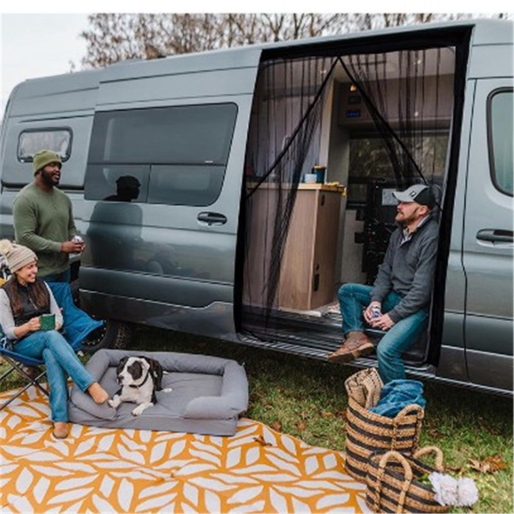 Van Bug Screen Magnetic Sliding Door Van Screen Mesh Curtains Easy to Install and Remove, Universal Fly Screen, 59"(H) x 43"(W) โ image 4