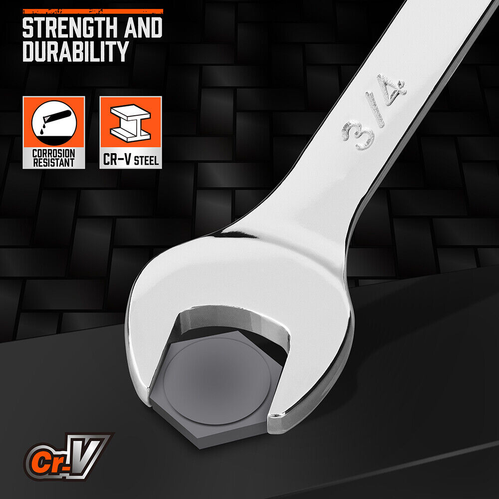 11Pcs Imperial Combination Spanner Ring Open End Ended Combo Wrench 12 Point — image 4