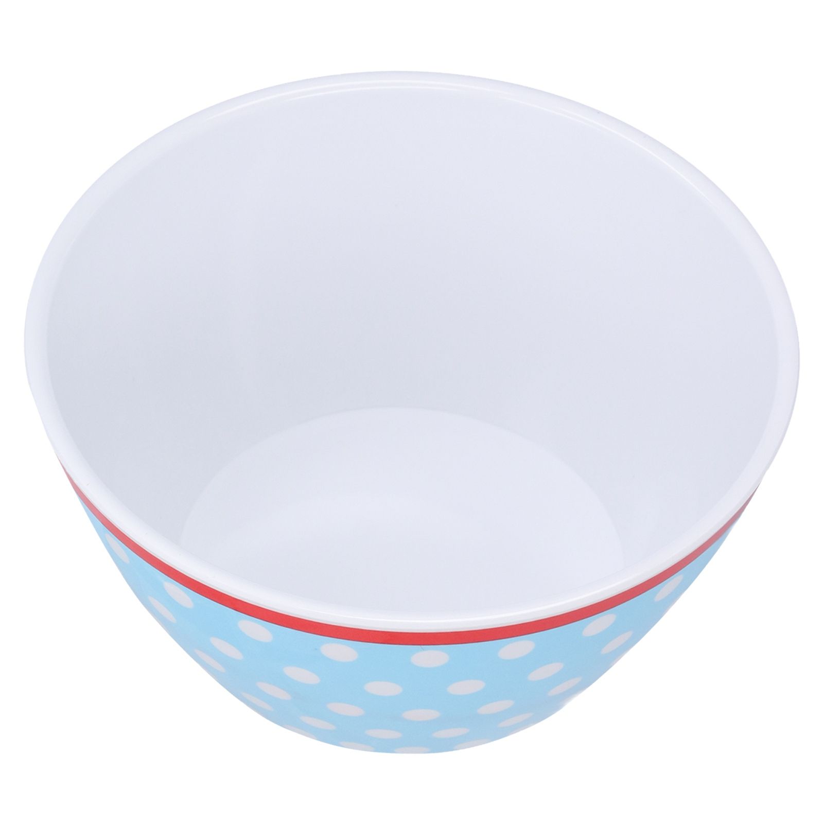 500ml Salad Bowl Thickened Snack Dessert Cake Fruit Bowl for Baking Table DecorationLight Blue Dot — image 3