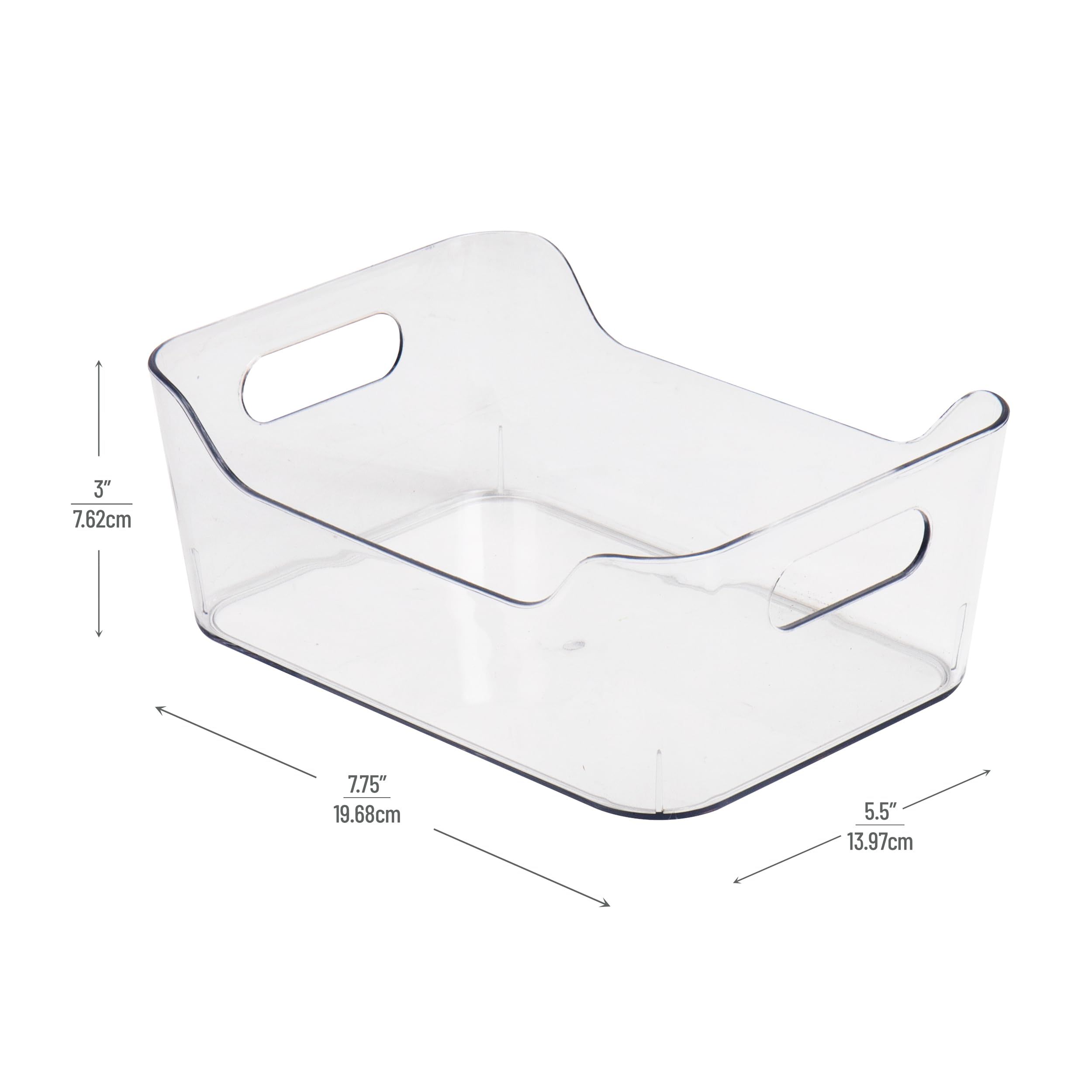Plastic Storage Bins for Kitchen Organization, Pantry Storage, Fridge Organizer, Cabinet Organizers, Clear — image 2