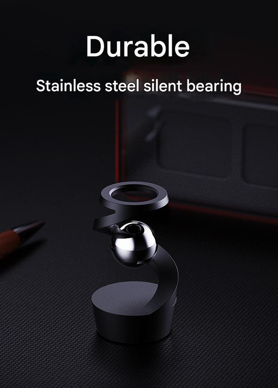 Desktop Levitating Gyro,Magnetic Floating Desk Toy for Stress Relief, Elegant Design-black — image 5