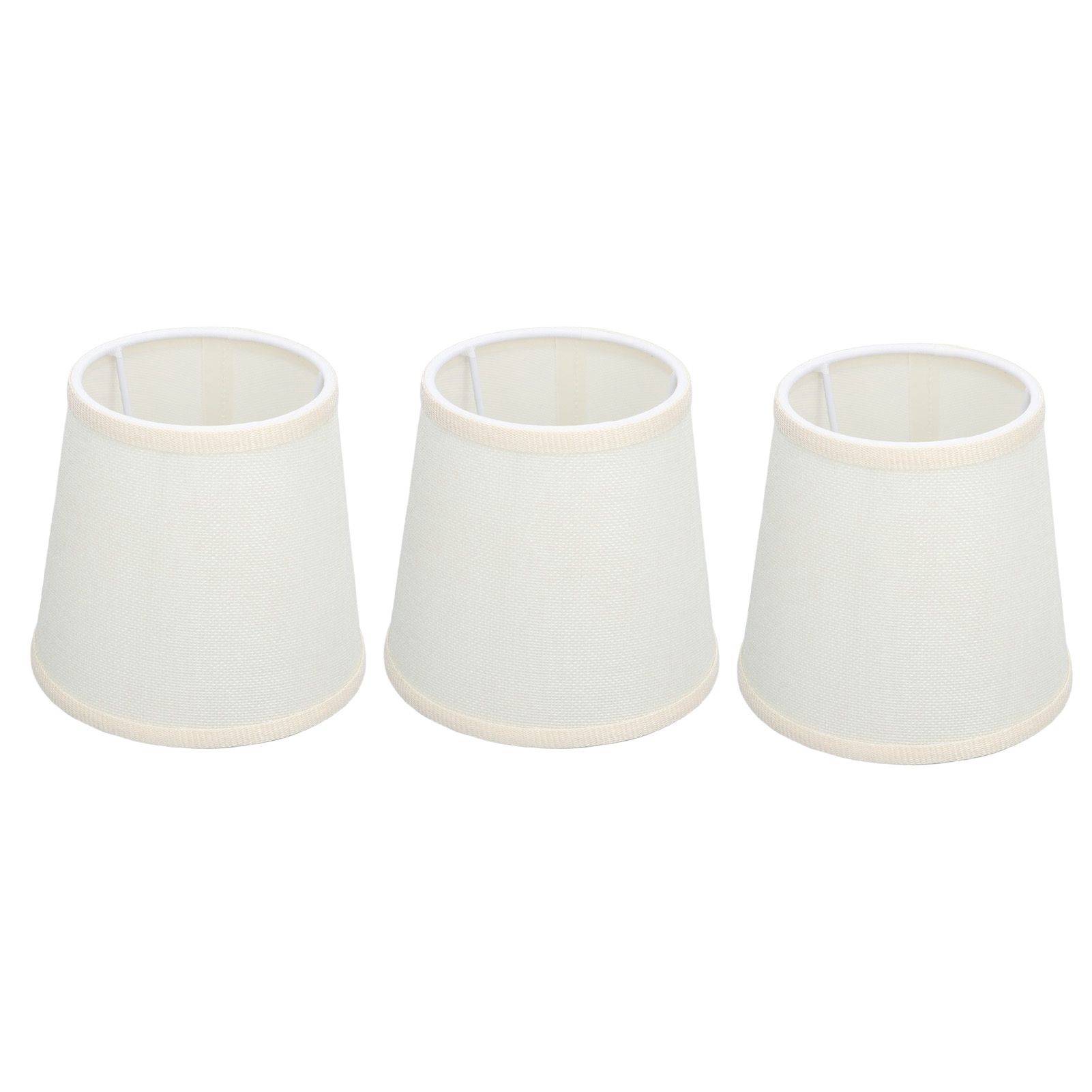 3Pcs Table Lampshade Hand Crafted High Transmittance Soft Cloth Highly Durable Safe Design Small Lamp Shades — image 4