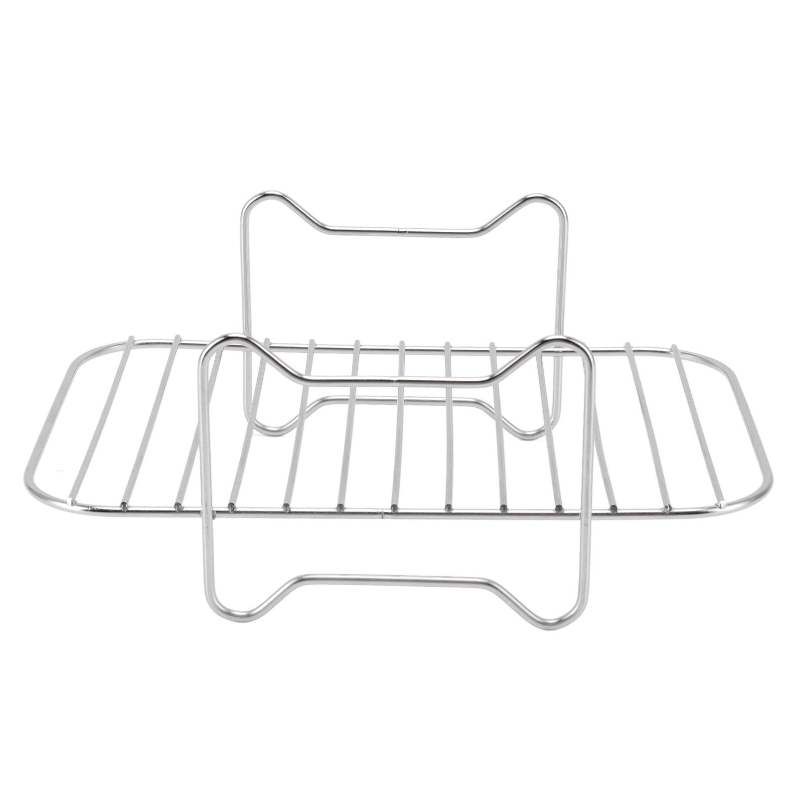 Fryer Stainless Steel Rack Fryer Accessories Multi Purpose Grilling Holder Outdoor BBQ Tools — image 5