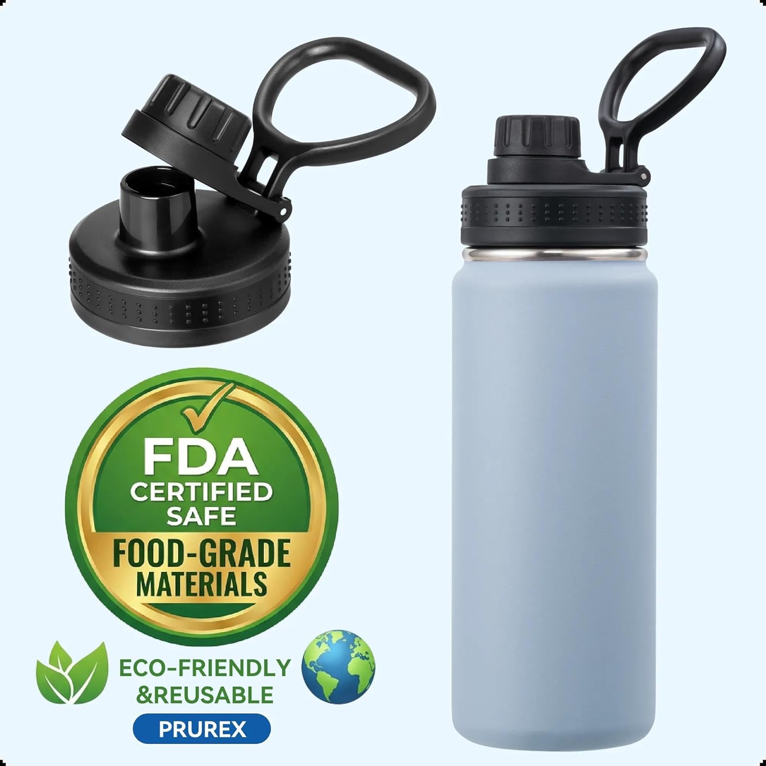 Spout Replacement Lid for Hydrapeak Wide Mouth14 26 32 40 50 Oz Bottles, Chug Lid with Ergonomic Handle, BPA - Free — image 6
