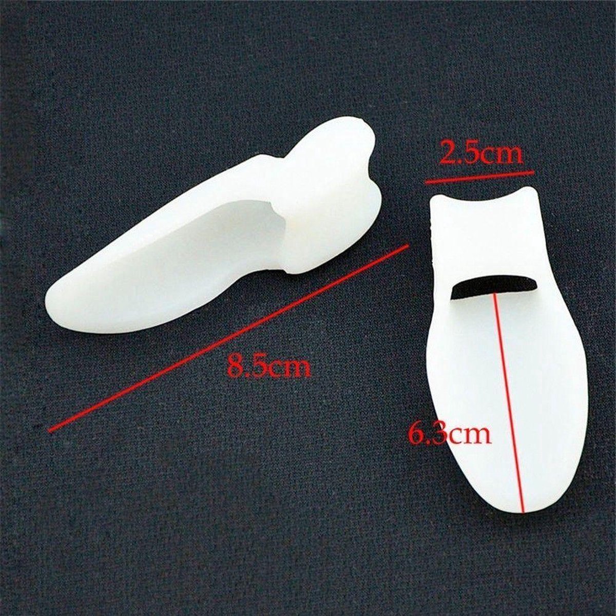 4x silicone big toe corrector/spreader (hallus valgus) — image 2