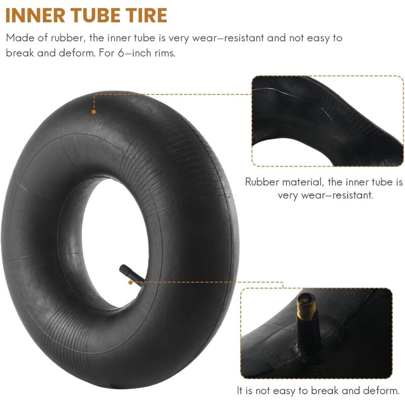 15X6.00-6 Tube Set Lawn Tire Tube 15X6X6 Tr13 Lawn Mower Tractor — image 2