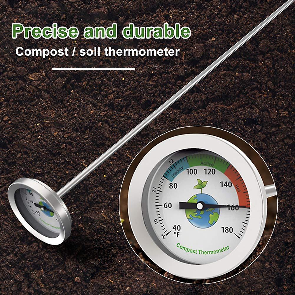 Compost Thermometer with Max Dial for Garden Soil Measurement Portable — image 3