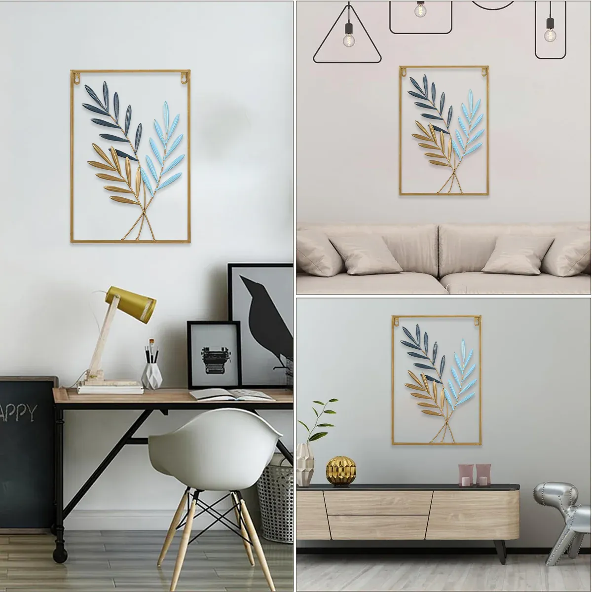 Modern Light Luxury Metal Wall Hanging Dining Living Room Bedroom Porch Decor — image 6