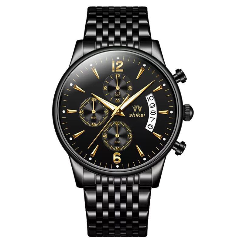 Men'S Watch Business Watch Sports Watch Multifunctional Watch Quartz Watch - Black - Size Man — image 5