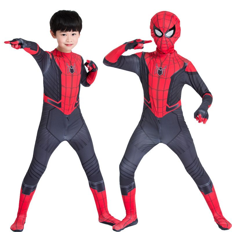 Spiderman Cosplay Costume Milk Silk One Piece Suit Blood Edge Armor + Mask 180 โ image 4