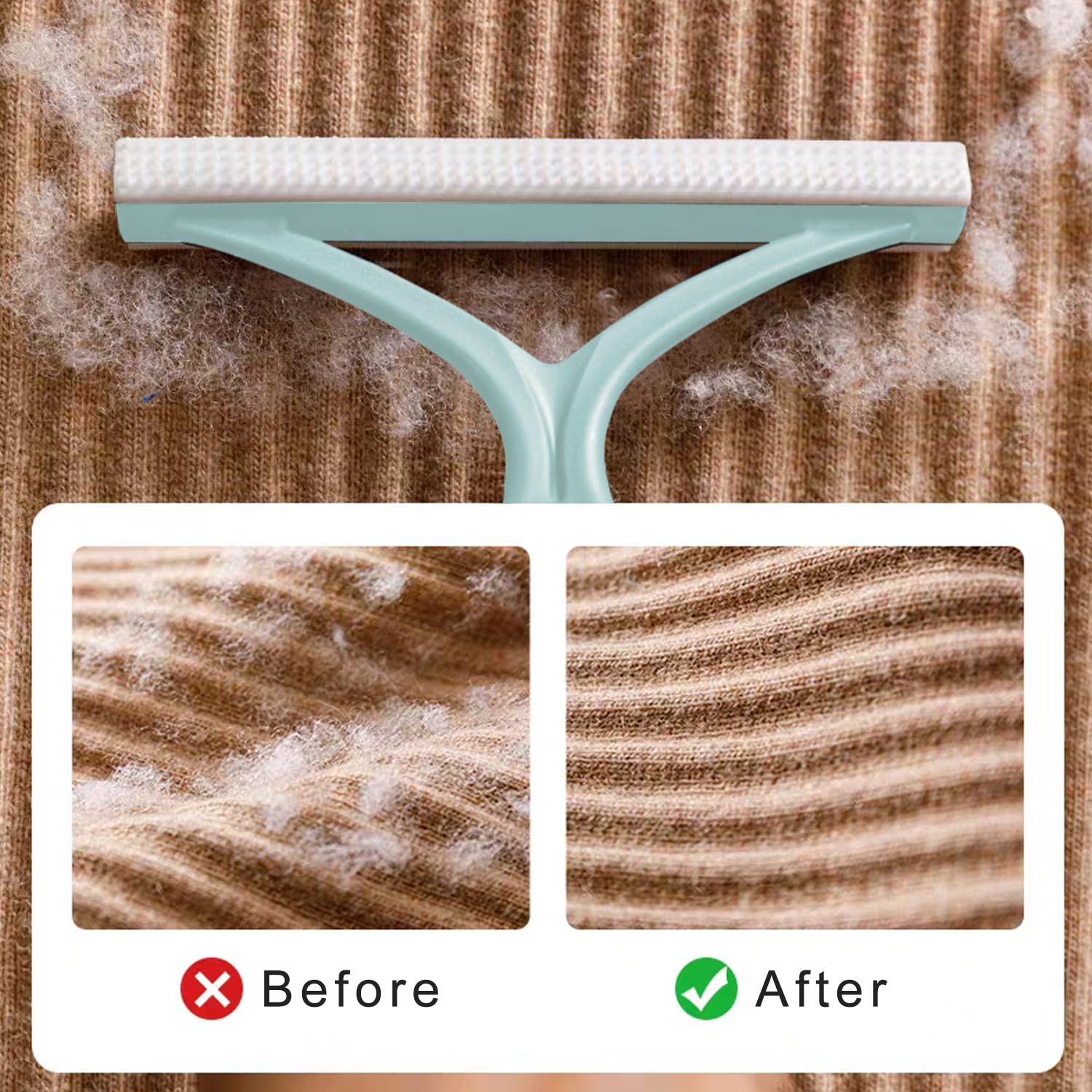 Pet Hair Remover, Dog Hair Remover for Couch Furnitures, Reusable Lint Remover,Carpet Scraper, Portable Cat Hair — image 3