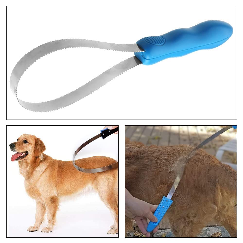 Dual-Sided Shedding Blade Horse Hair Brush Horse Shedding Tool Dog Grooming Tool with Soft Touch Grip Handle โ image 4