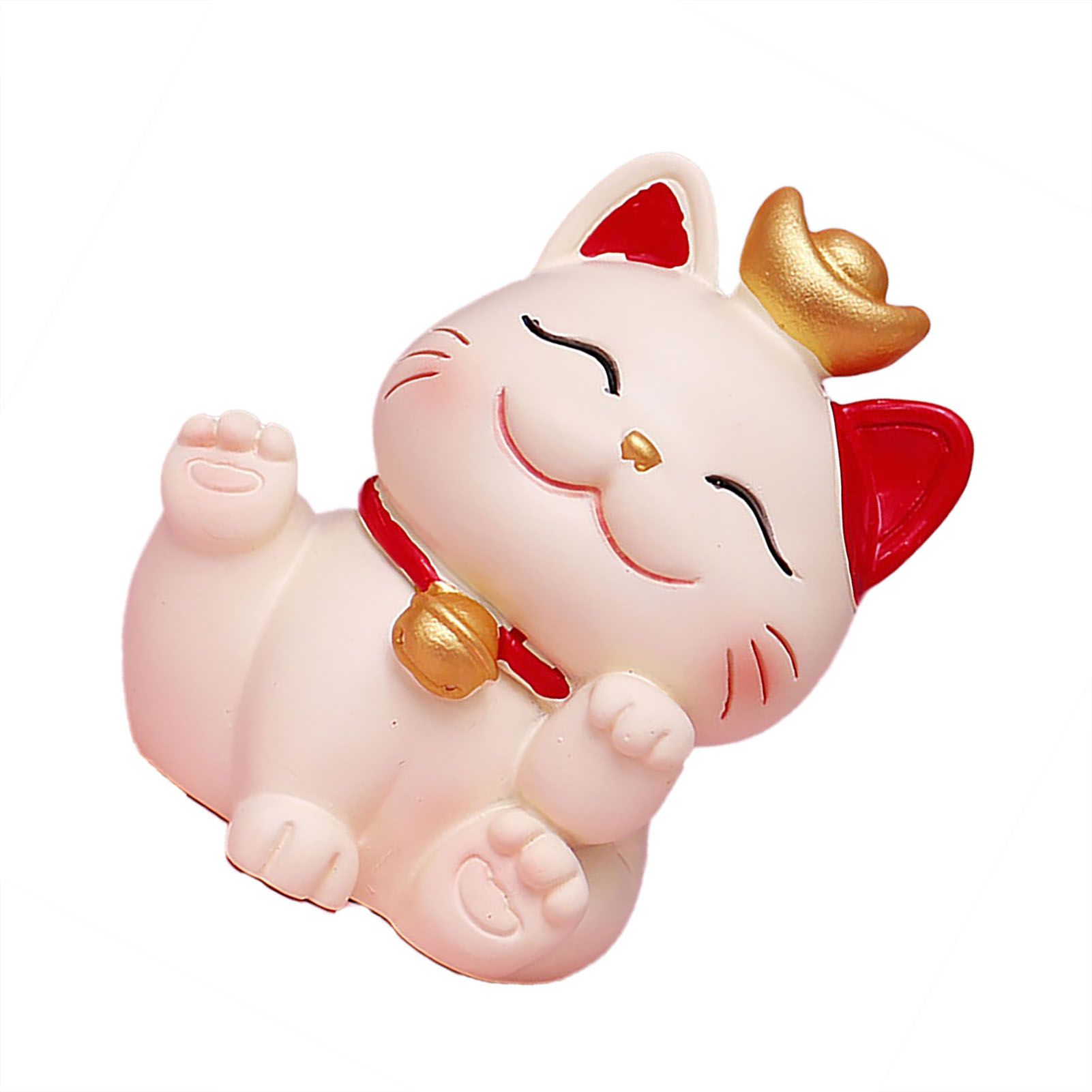 Lucky Cat Ornament Synthetic Resin Fortune Cat Statue Decoration for Home Living Room SJ0001 1 — image 4