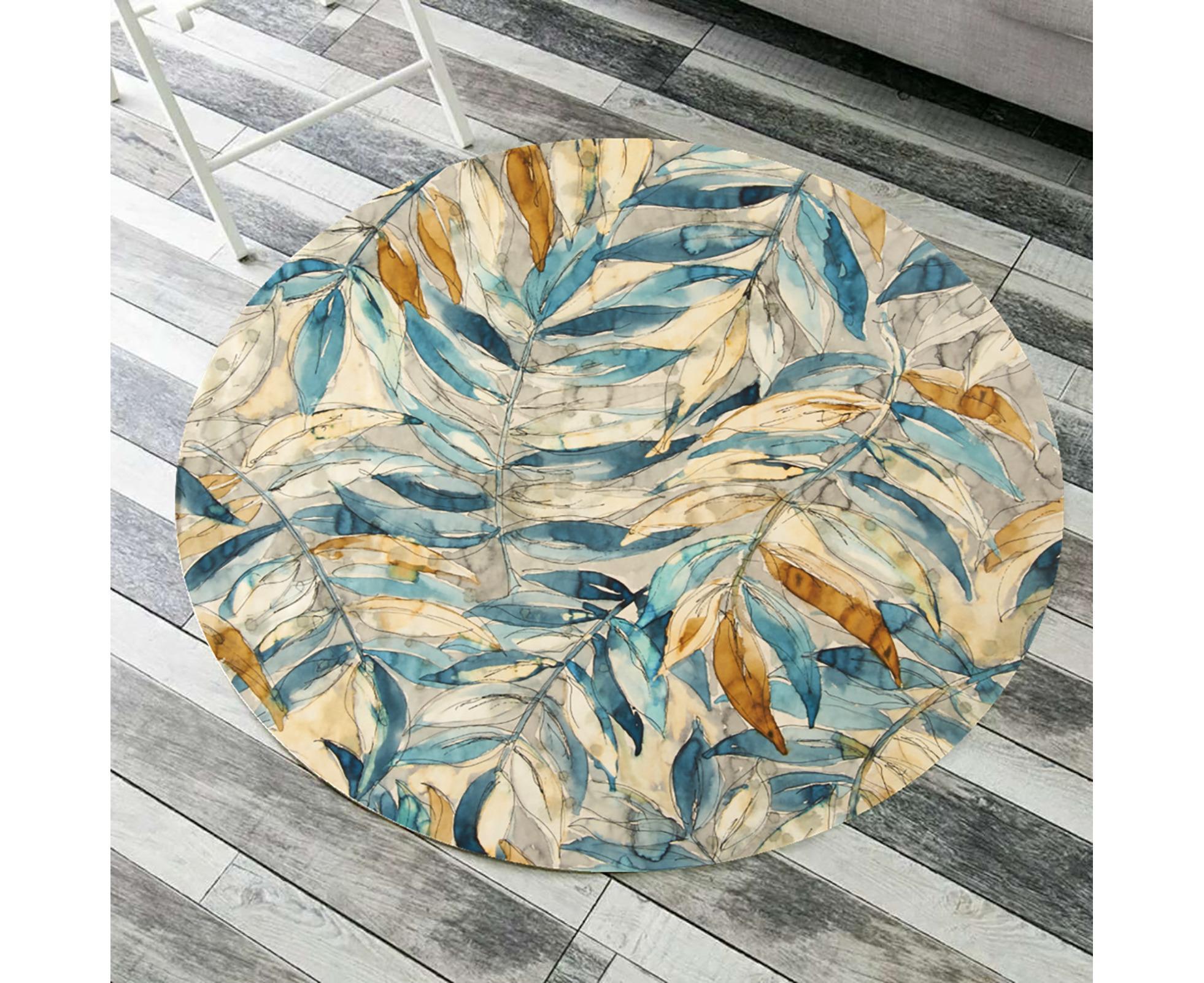 Beach Blanket Soft Absorbent Polyester Pretty Floral Printed Beach Towel for Picnic-18 โ image 4