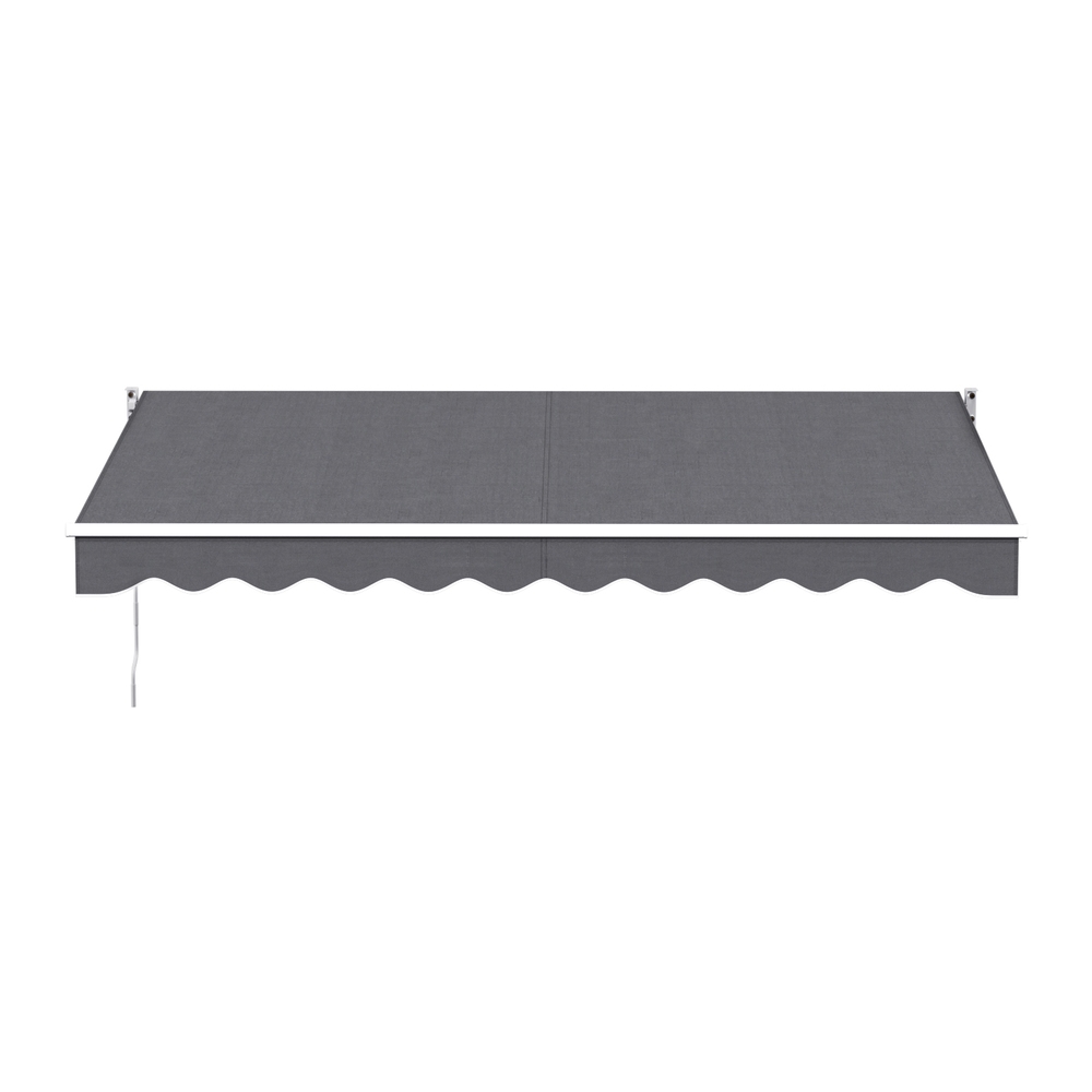 Instahut Retractable Folding Arm Awning Manual Sunshade 3.5M X 2.5M Grey — image 3