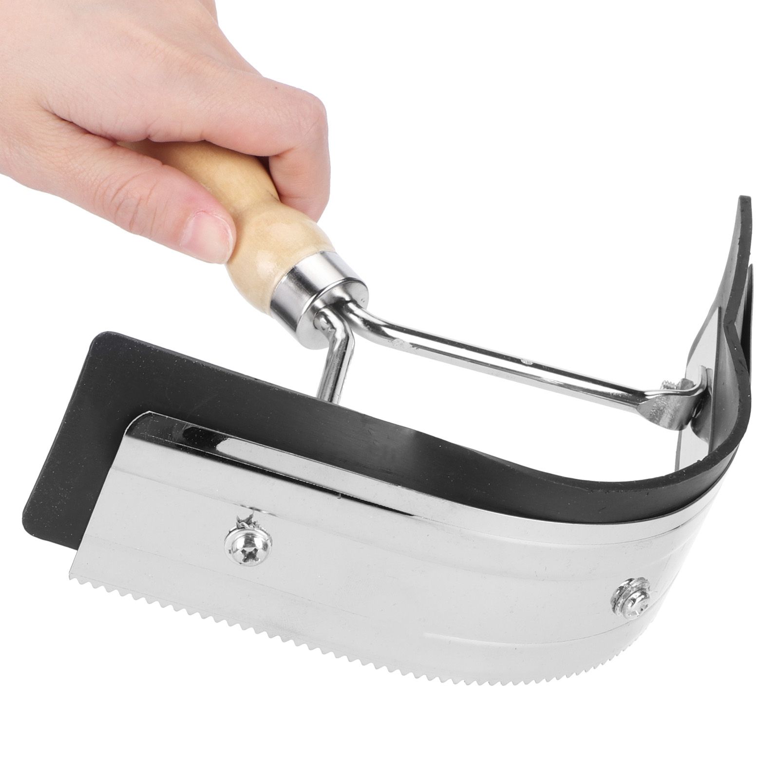 Horse Sweat Scraper with Wood Handle Non Slip Horse Cleaning Grooming Tool Farm Supplies β image 5