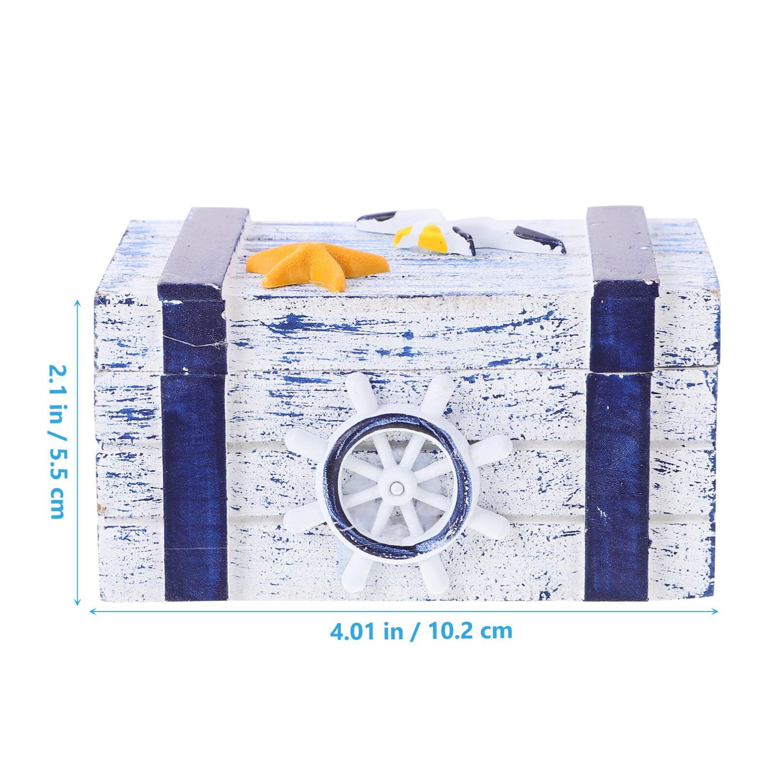 Retro Mediterranean Storage Box Storage Cases for Jewelry Wood Storage Case Wooden Jewelry Organizer Jewelry Container Wooden — image 2