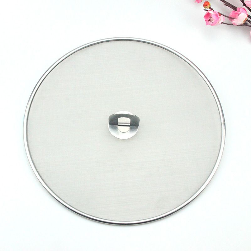 Stainless Steel Splatter Screen Mesh Pan Pot Lid Cover Oil Resist Splash Guard Frying Cooking Tools Practical Kitchen (25cm) โ image 4