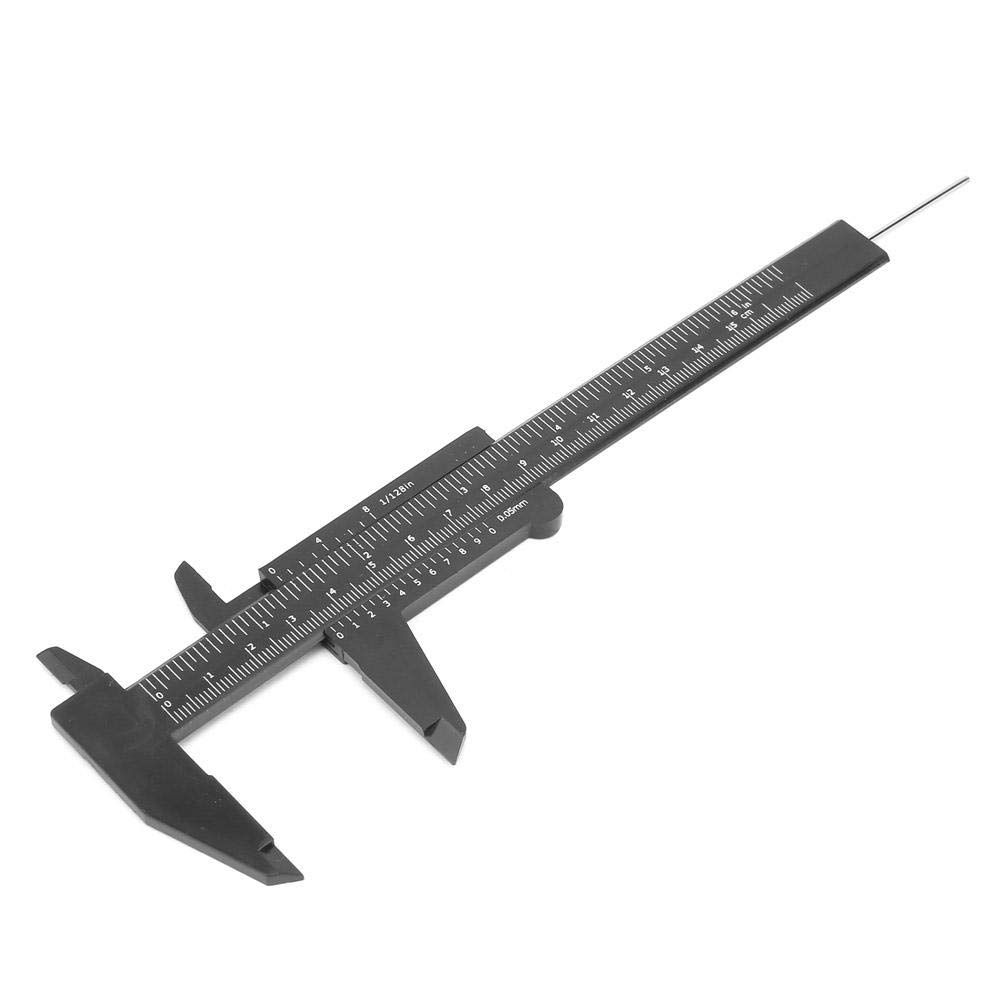 Mini Plastic Caliper High Accuracy Double Rule Scale Measuring Tool Rectangular Vernier Caliper Fast Read Sliding Gauge Ruler โ image 5