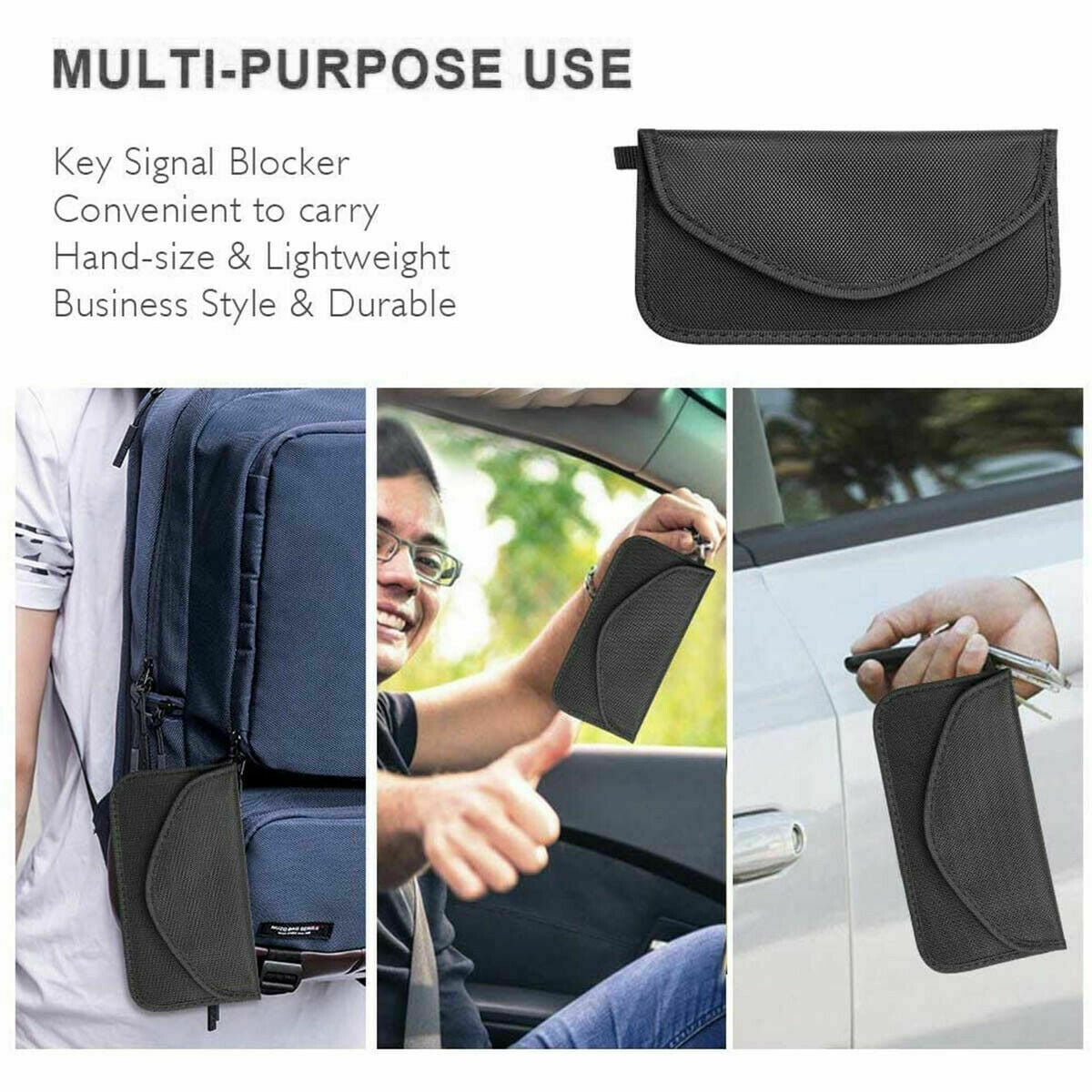 Faraday Bags for Phones, Cell Phone Signal Blocking Bag, RFID Phone Case,Faraday Bag for Phone & Key Fob(2 Pack) — image 5