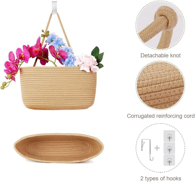 Foldable Wall-Mounted Storage Basket - Hanging Organizer for Home Use — image 4