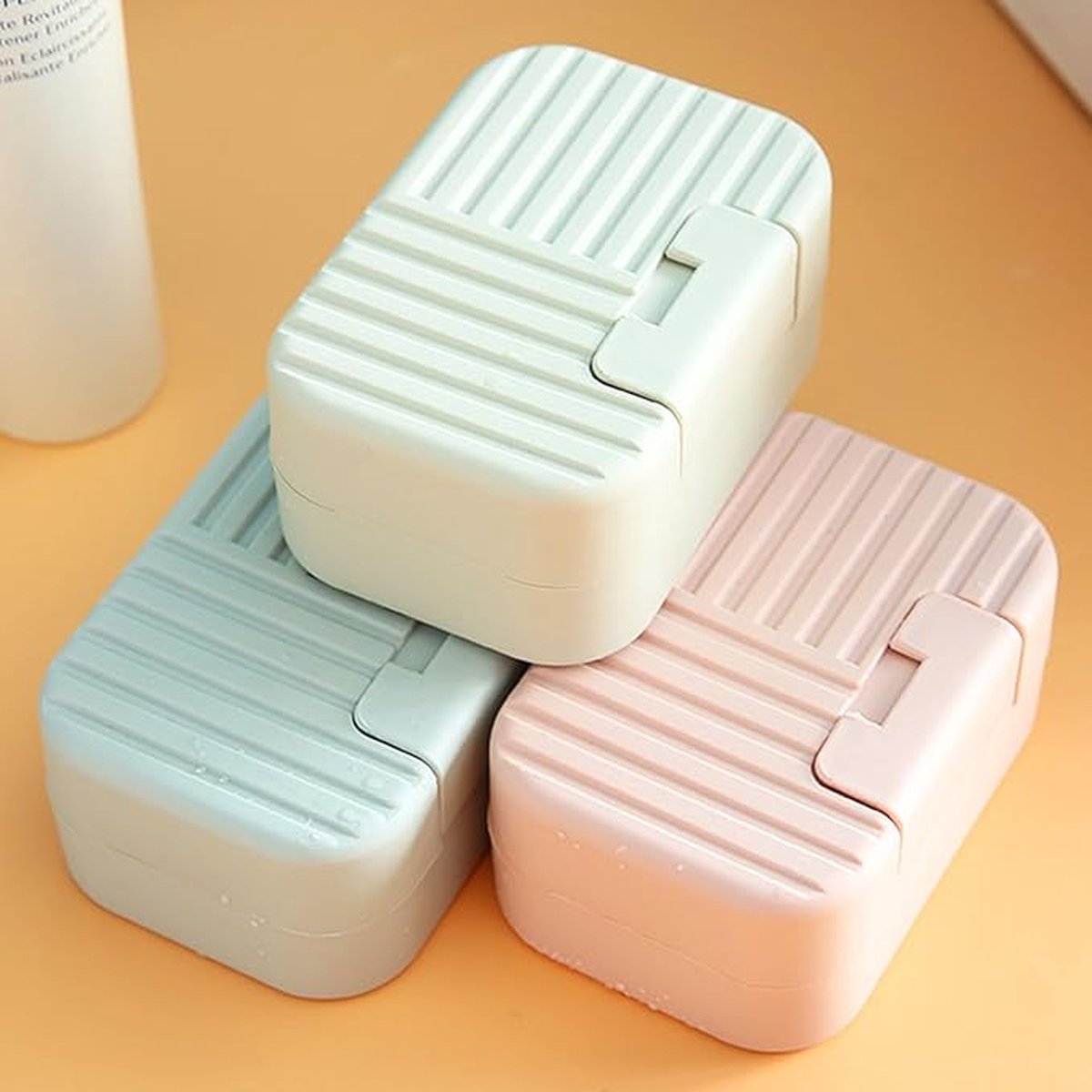 Soap Dish - Soap Holders - Soap Box - Portable Bar Soap Case - Soap Box Travel - Bathroom Accessories - PP - 11*7.5*5cm - green — image 4