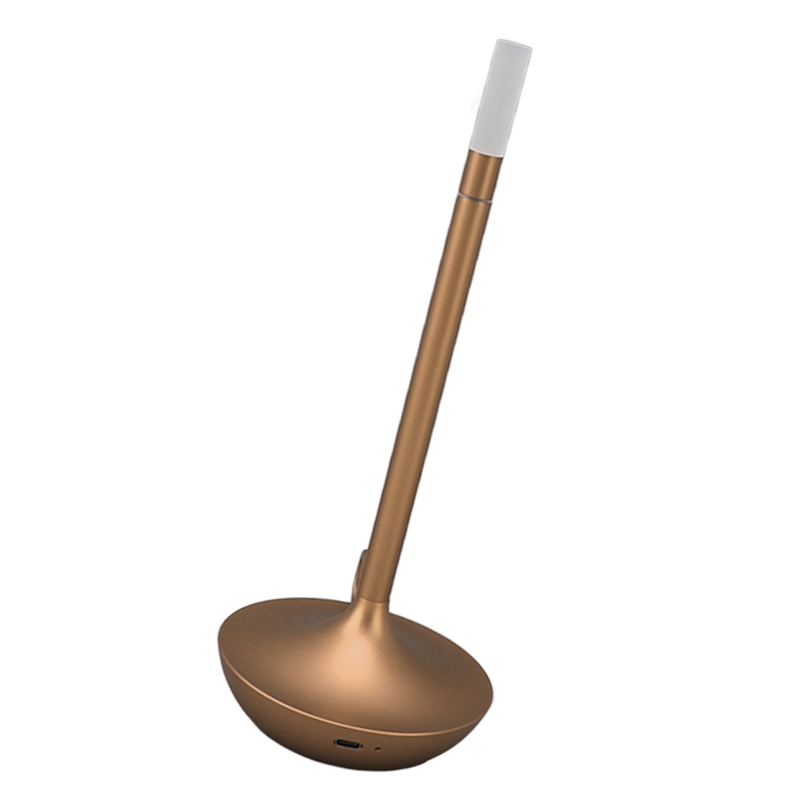 Cordless Table Lamp Innovative Candle Shape 3 Levels Brightness Dimmable Rechargeable LED Desk Lamp Gold โ image 2