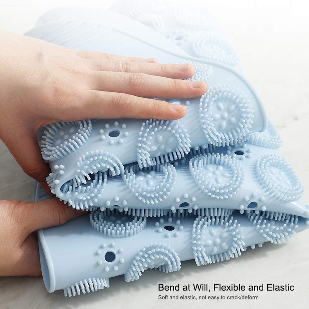 Shower Mat for Foot Massage, Bathroom Round Bath Mats Non-Slip Shower Floor Mats Foot Massage Mat 21.6inch β image 3