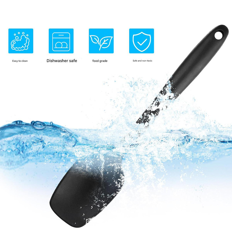 6-Piece Yellow Silicone Spatula Set – Heat-Resistant, Non-Scratch Kitchen Tools with Integrated Metal Reinforcement, Dishwasher Safe, for Cooking, Mixing, and — image 5