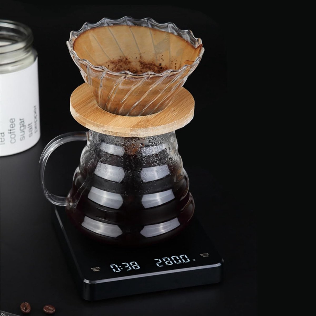 Precision Scale - Barista Scale - Coffee Scale with Timer - Small 3 kg / 0 g Coffee Scale with Gravity Sensor - Rechargeable Kitchen Scale - Barista Essential β image 4