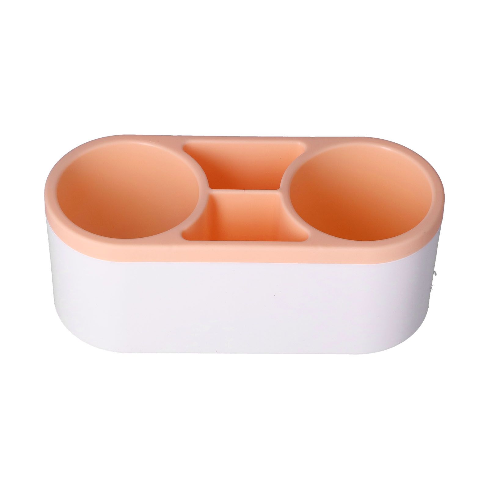 Hair Dryer Holder Wall Mounted Innovative Multifunctional Hair Tool Organizer with Stickers for Home Hotel BathroomOrange — image 5