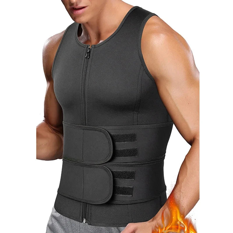 NNEOBA Body Shaper Waist Trainer Sauna Vest XXL Double Belt — image 2