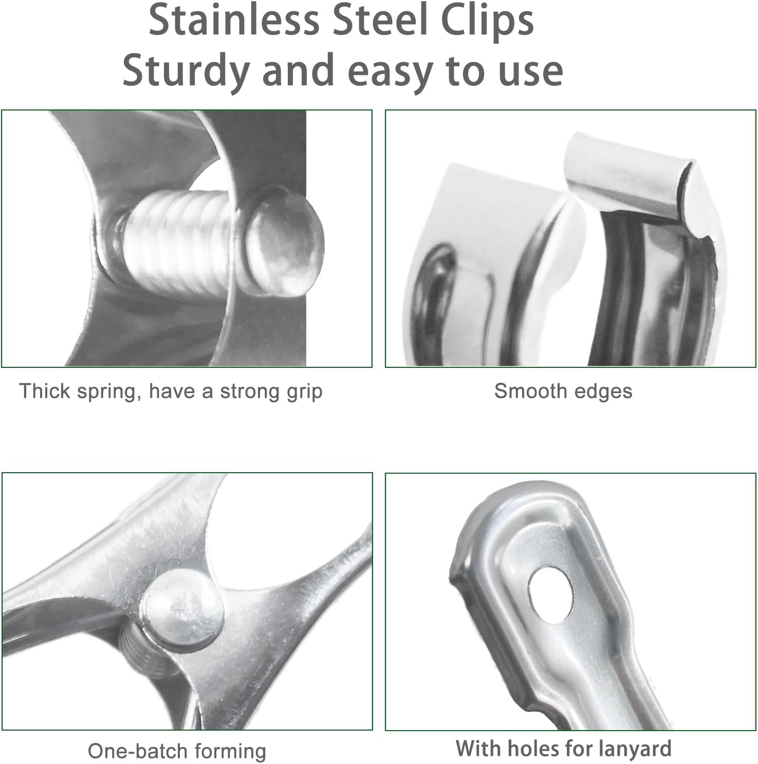 40 PCS Garden Clips, Greenhouse Clamps Made of Stainless Steel, Greenhouse Clips for Netting, Have a Strong Grip to Hold Down the Shade Cloth or Plant Cover on โ image 6