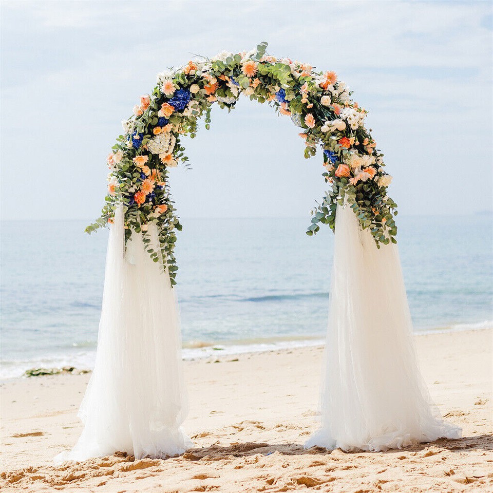 Heavy Strong Metal Wedding Arch Garden Arbor Floral Backdrop Stand Indoor Outdoor — image 5