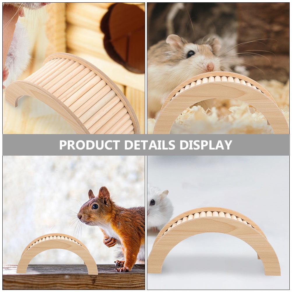Wooden Hamster Toy Bridge and Ramp for Small Pets Bunny Climbing Tunnel Ladder Chinchilla Guinea Pig Accessories โ image 6