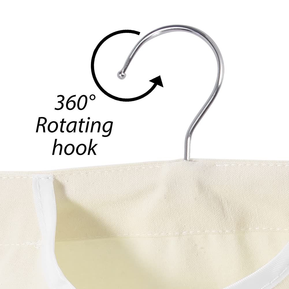 Durable Reusable Oxford Cloth Portable Hanging Storage Hook for Hanging and Effortlessly Sliding on The Clothesline with a Large — image 5