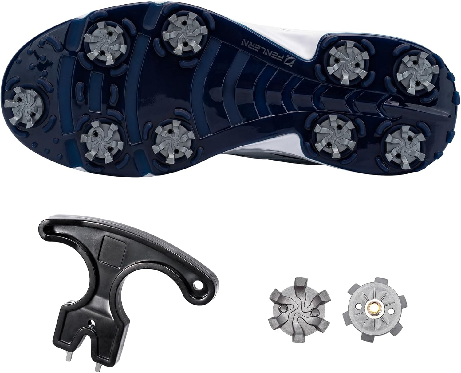 Golf Shoe Spikes Cleat Metal Thread Screw 6mm Dia, 20 Count & 1 Wrench โ image 6