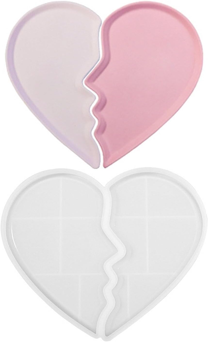 Heart Jewelry Tray Silicone Mold, Epoxy Resin Casting Mold for Jewelry Storage — image 6
