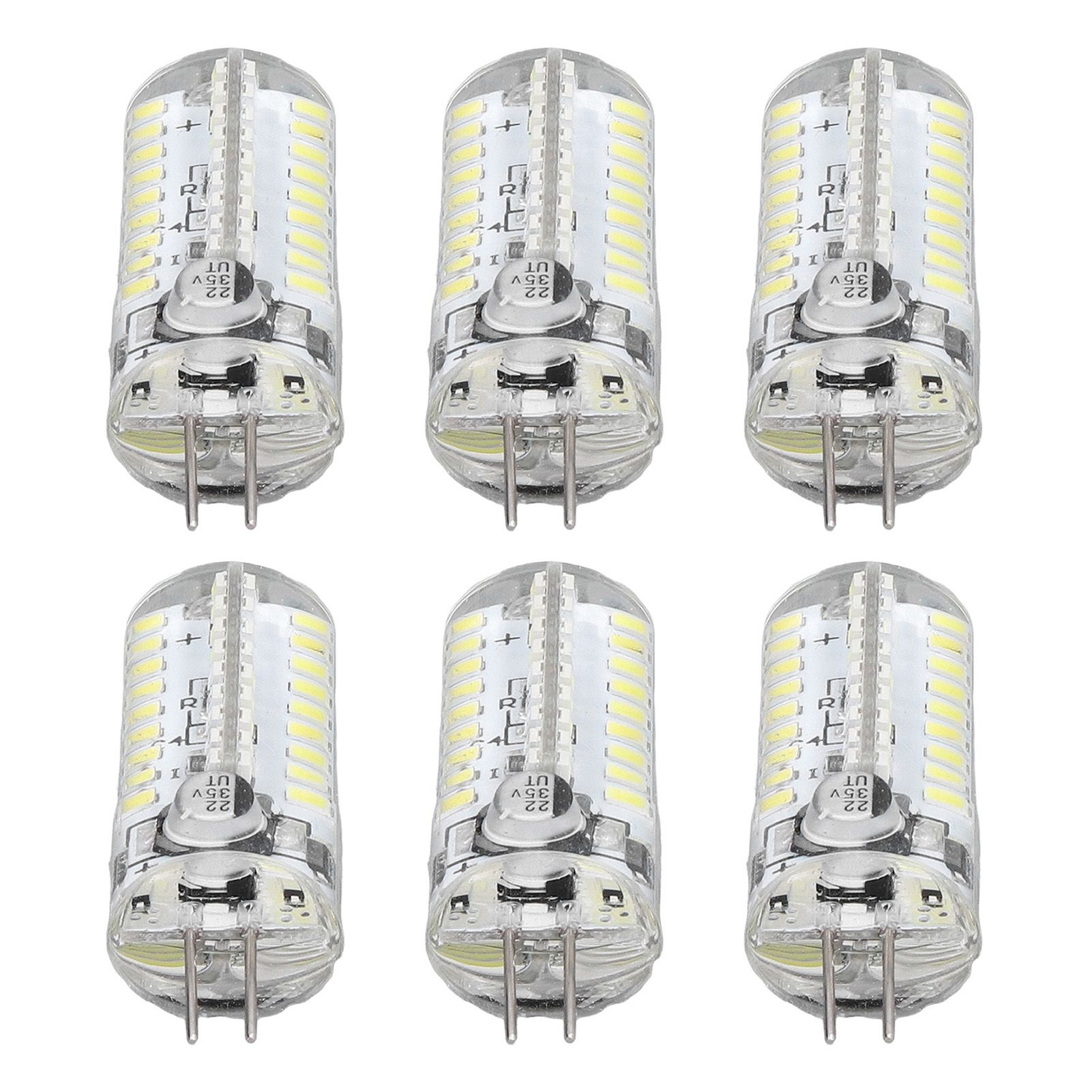 6 Pcs G4 LED Bulbs Bi Pin Base Light Bulbs 5W LED Corn Bulbs for Landscape Lighting Home Lighting Pure White 6000-6500K โ image 4