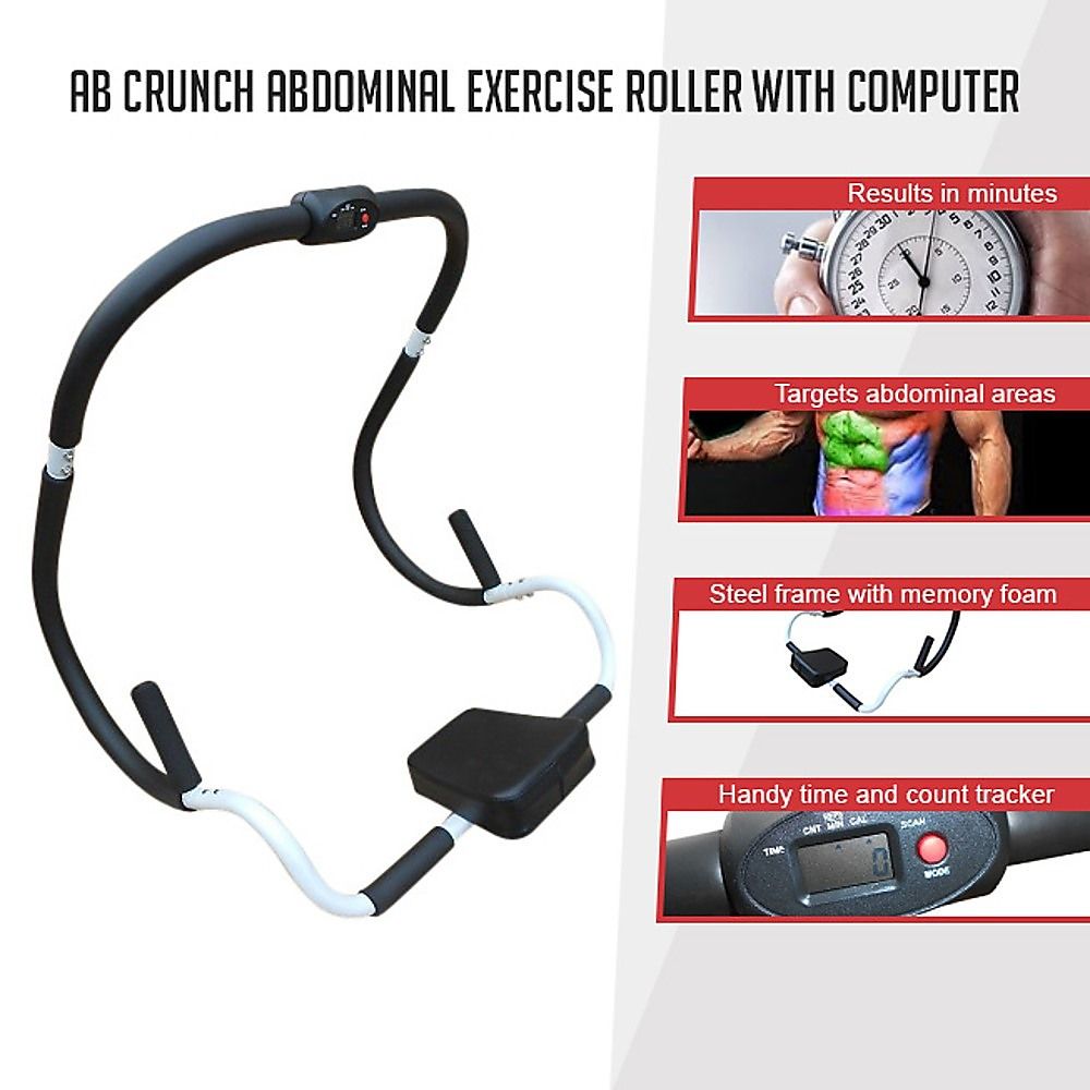 Ab Crunch Machine – Abdominal Exercise Roller with Digital Computer for Core Training — image 4