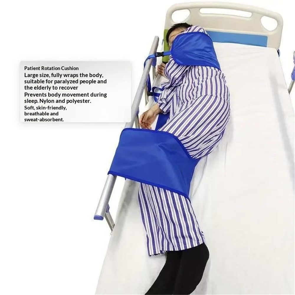 U-Shaped Positioning Sheet - Transfer Sheet for Turning and Repositioning, Multipurpose Bed Pad with Reinforced Handles, Turning Device for Elderly, Bed โ image 5