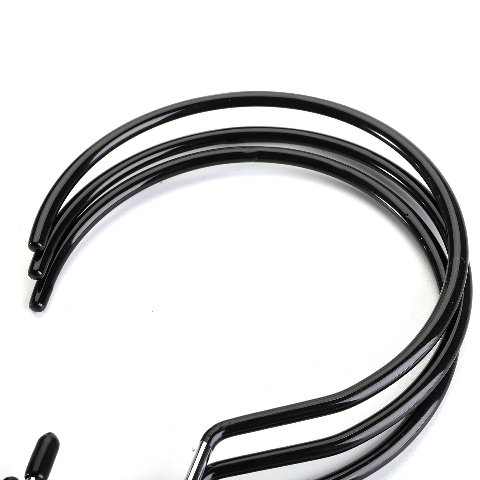 15 Pack Scarf Ring Hangers, Non-Snag Belt Hanger for Closet, Non-Slip Closet Organizer Accessory Holders for Ties Scarves, Black — image 4