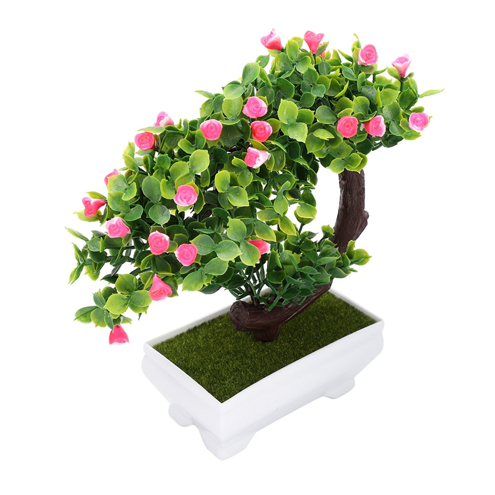 Artificial Bonsai Fake Blossom Flower Potted Plant Home Office Decor — image 3