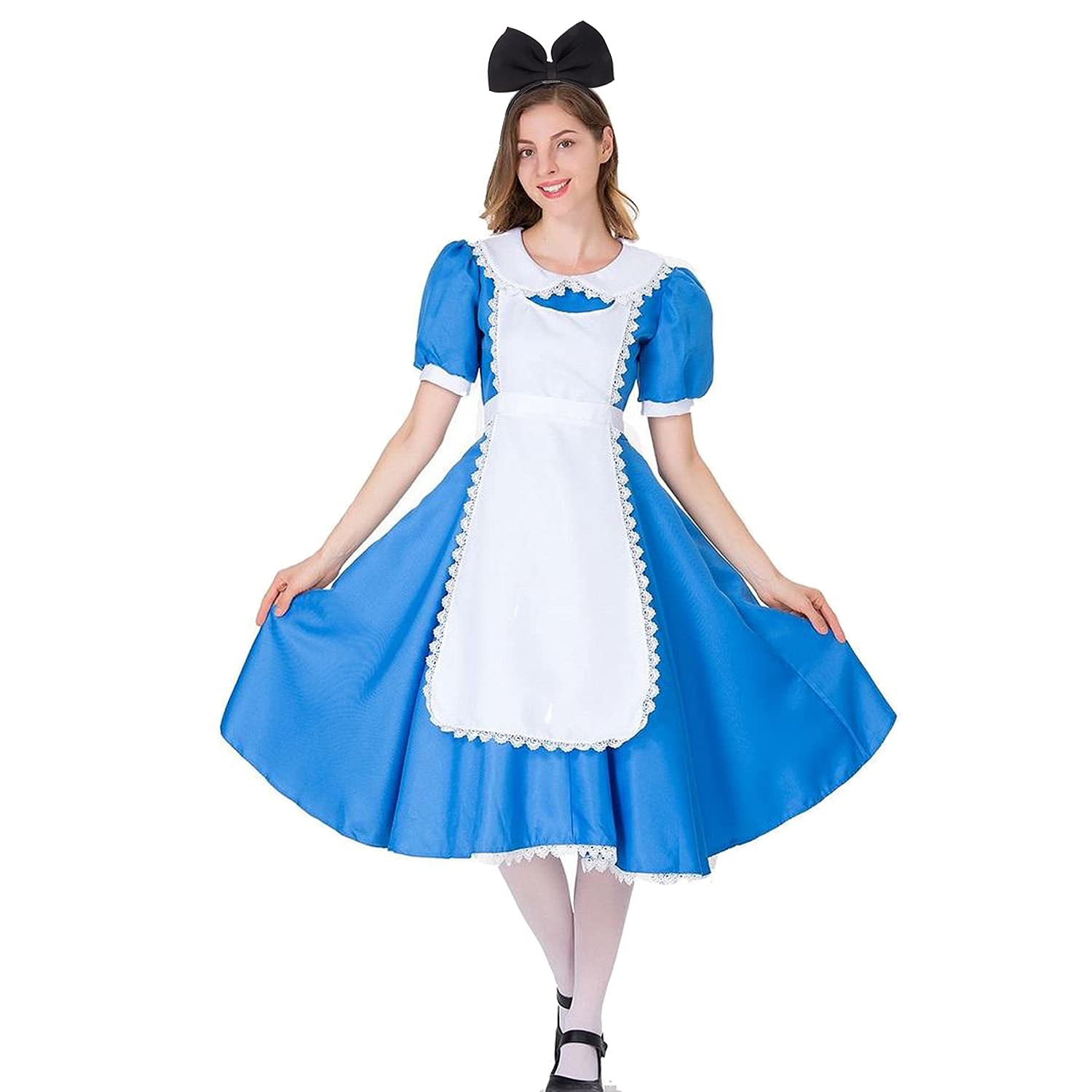 Bow Headbands Headdress for Women and Girls, Perfect Hair Accessories for Alice in Wonderland Cosplay (Black) — image 2