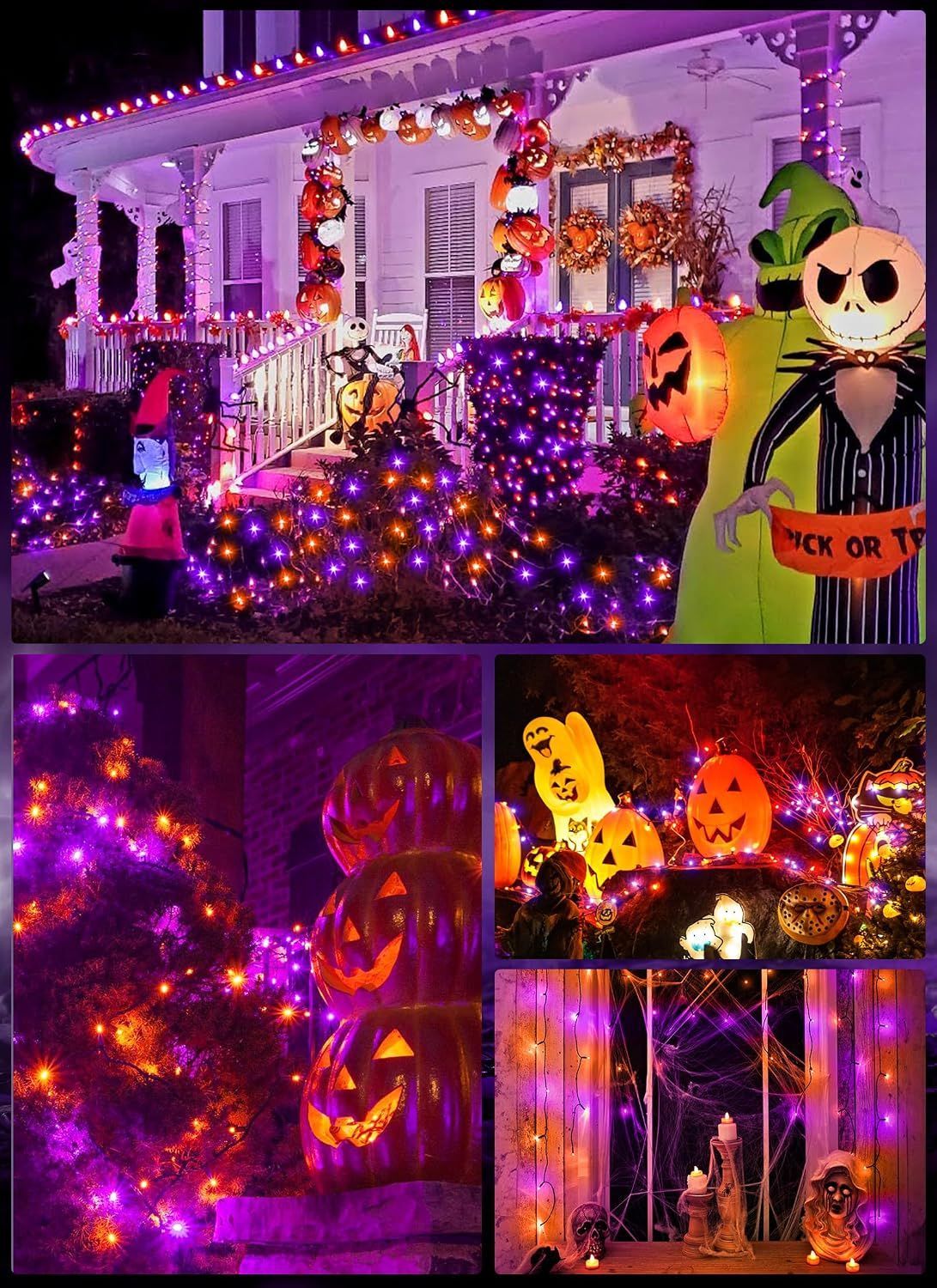 Solar String Lights Outdoor Waterproof, LED Outdoor Light | Solar Fairy Lights with 8 Lighting Modes, IP65 Waterproof Solar Christmas Halloween — image 6